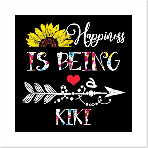 Happiness is being a kiki mothers day gift Wall Art by DoorTees